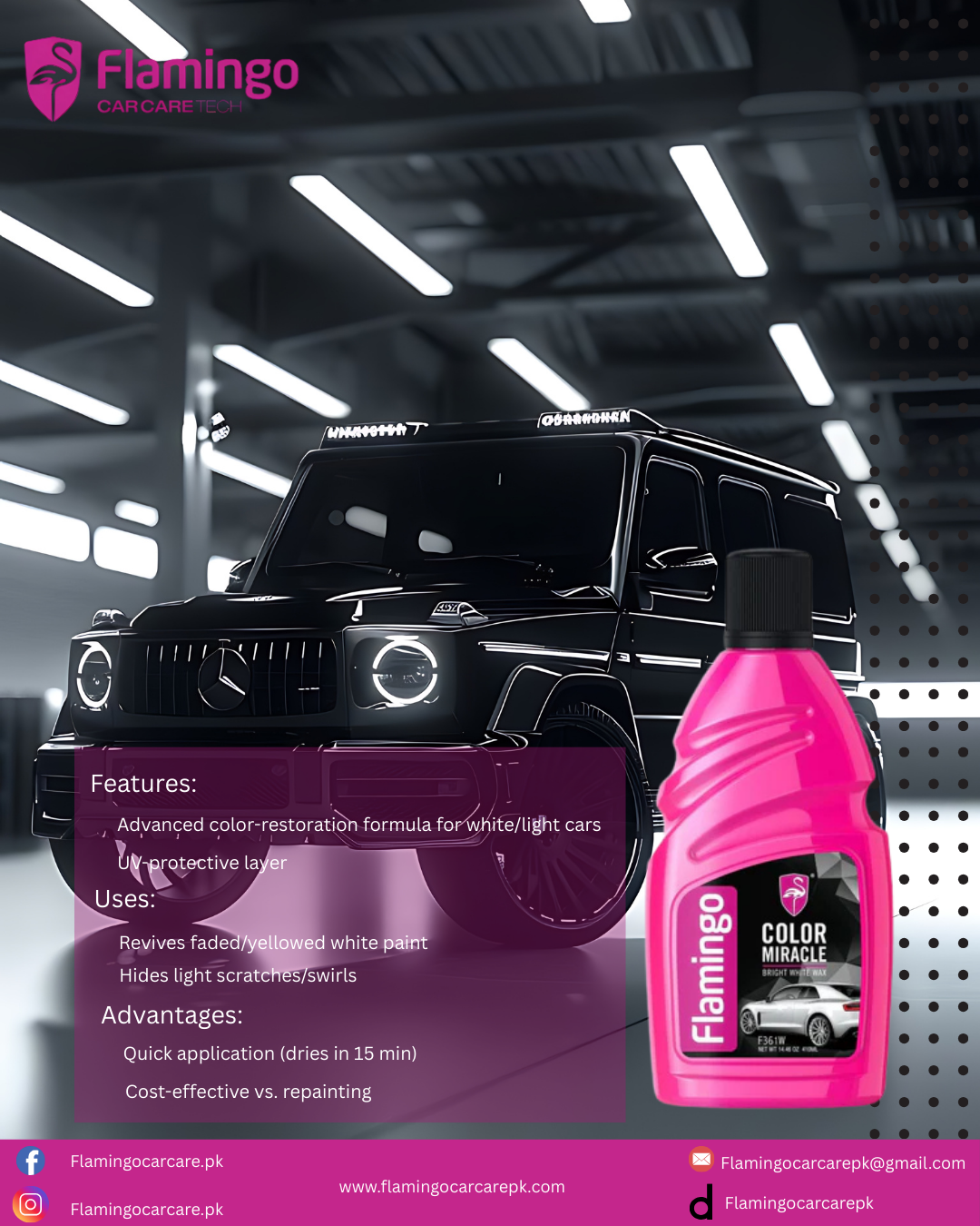 FLAMINGO COLOR MIRACLE 410ML SILVER