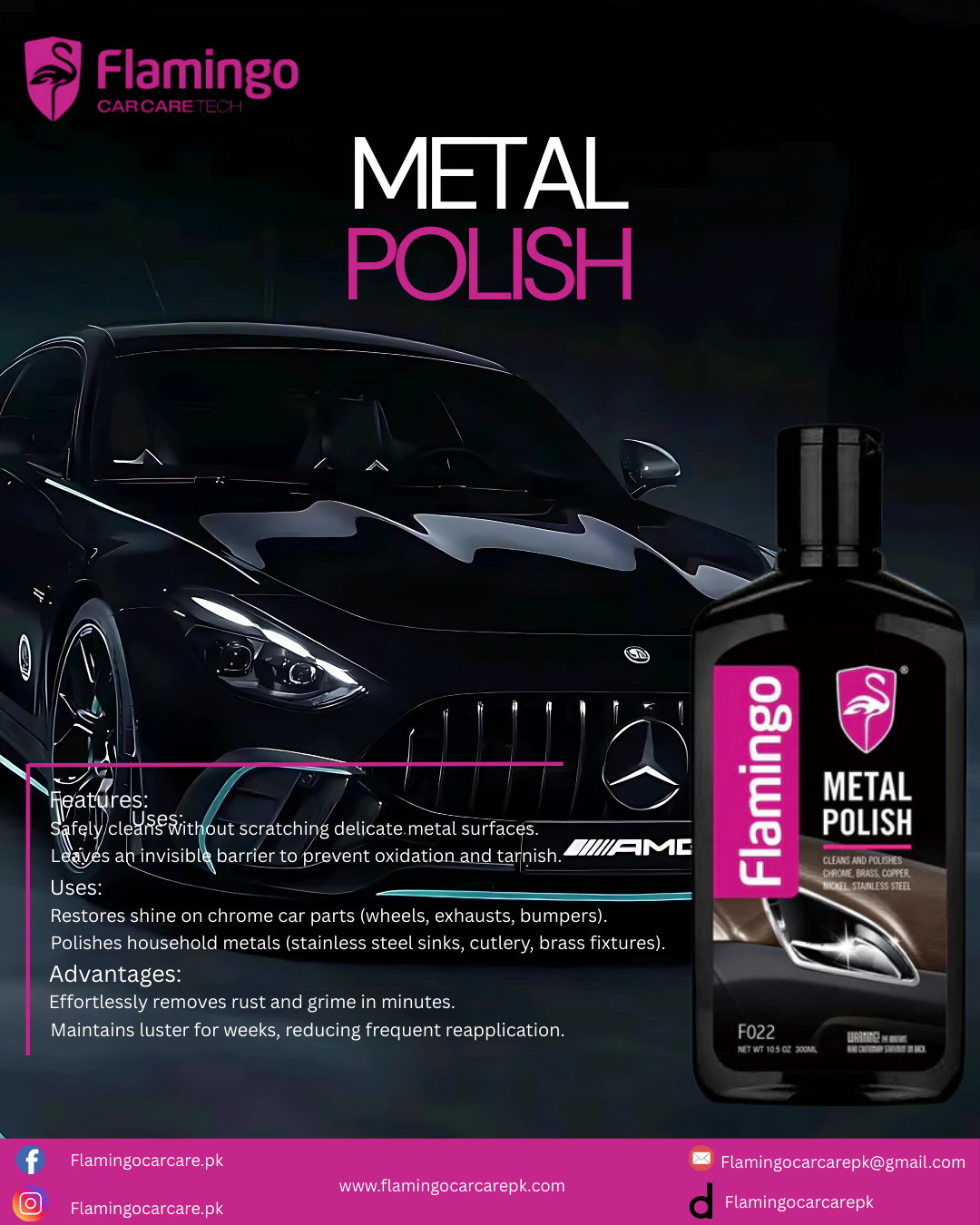FLAMINGO METAL POLISH 300ML