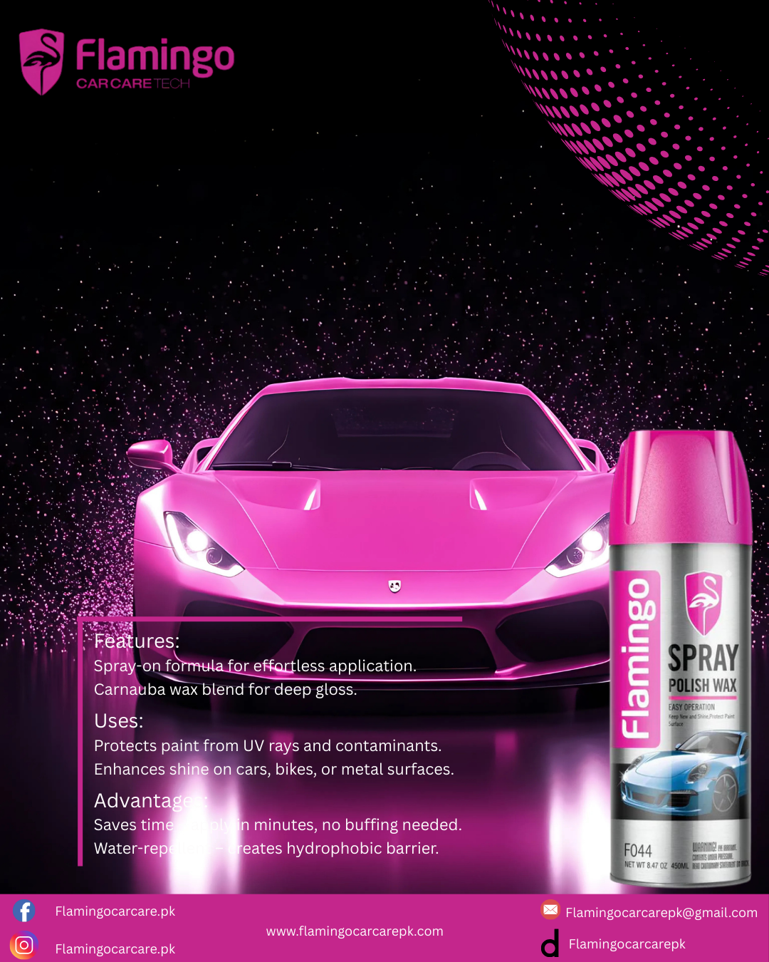 FLAMINGO SPRAY BODY WAX