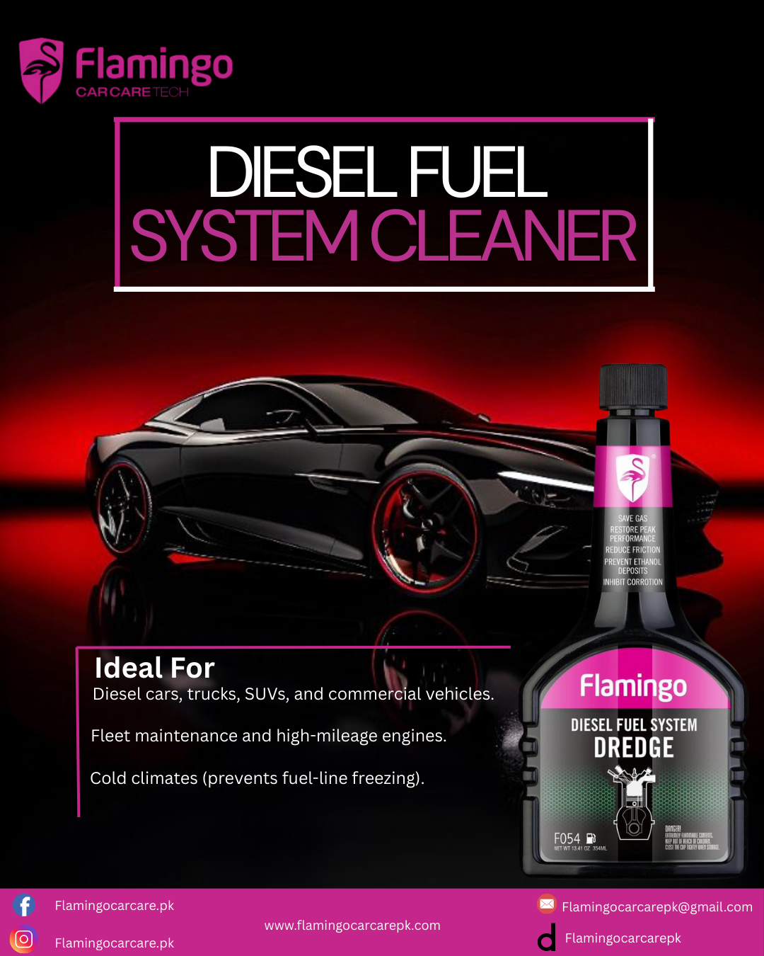 FLAMINGO DIESEL FUEL SYSTEM DREDGE 355ML