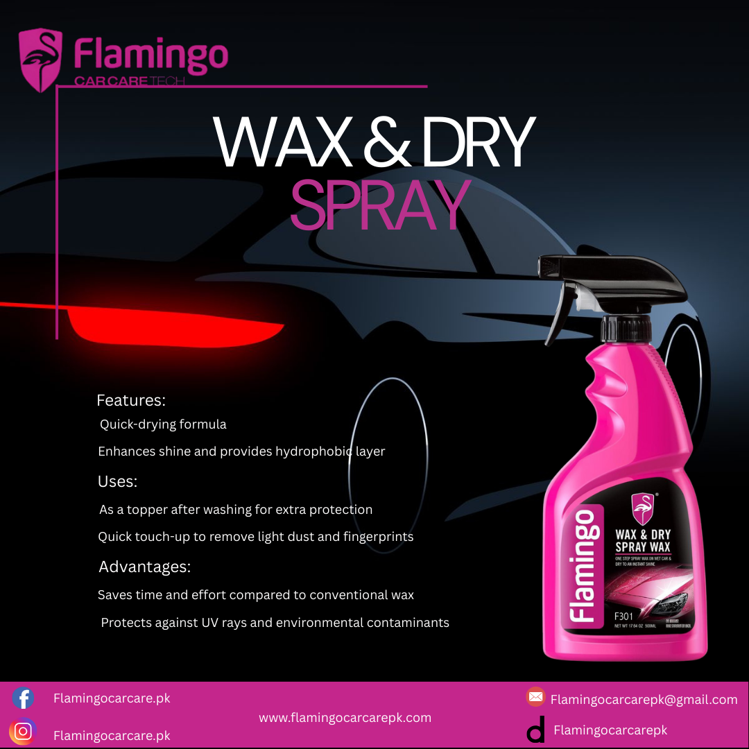FLAMINGO WAX & DRY SPRAY WAX 500ML