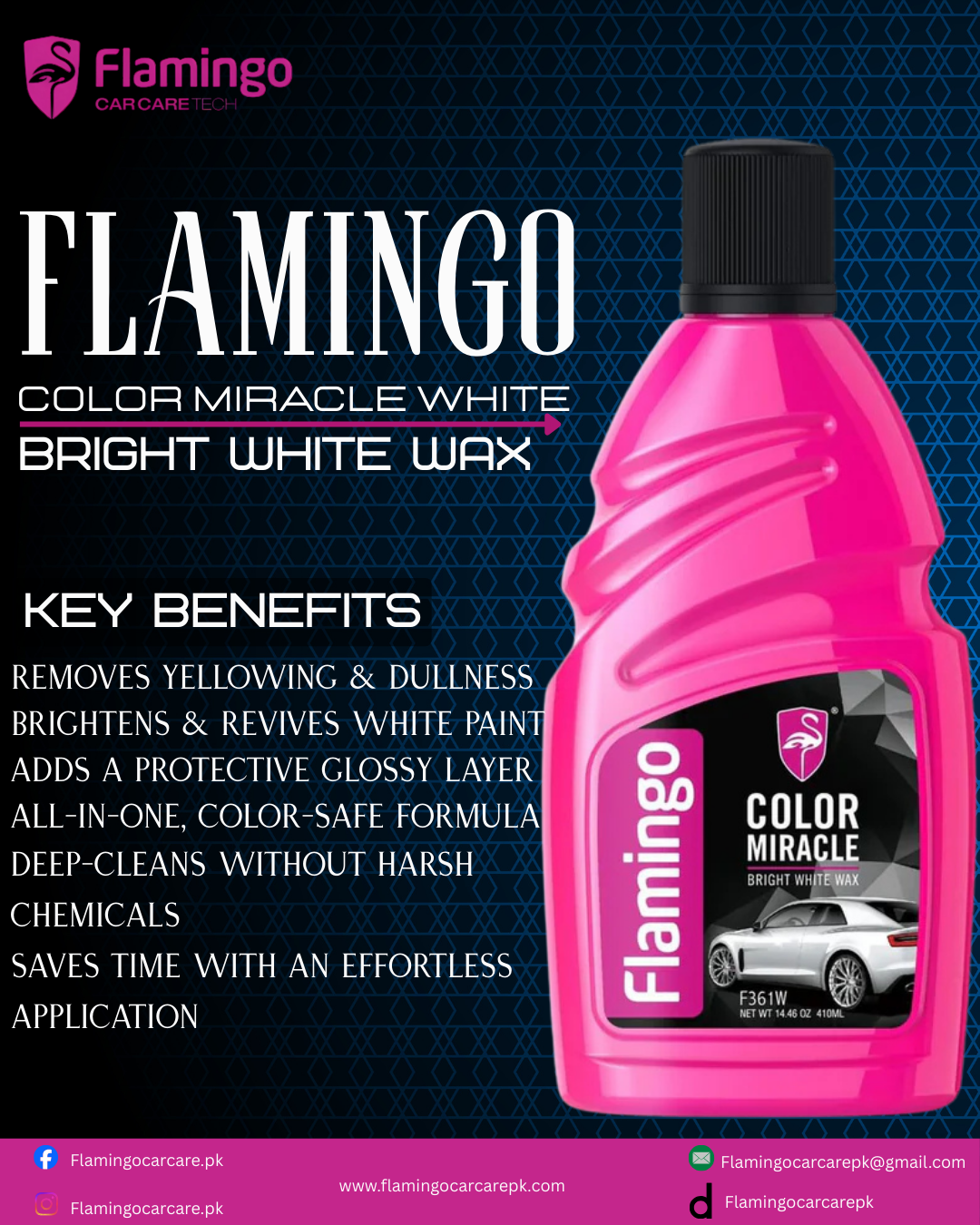 FLAMINGO COLOR MIRACLE 410ML WHITE