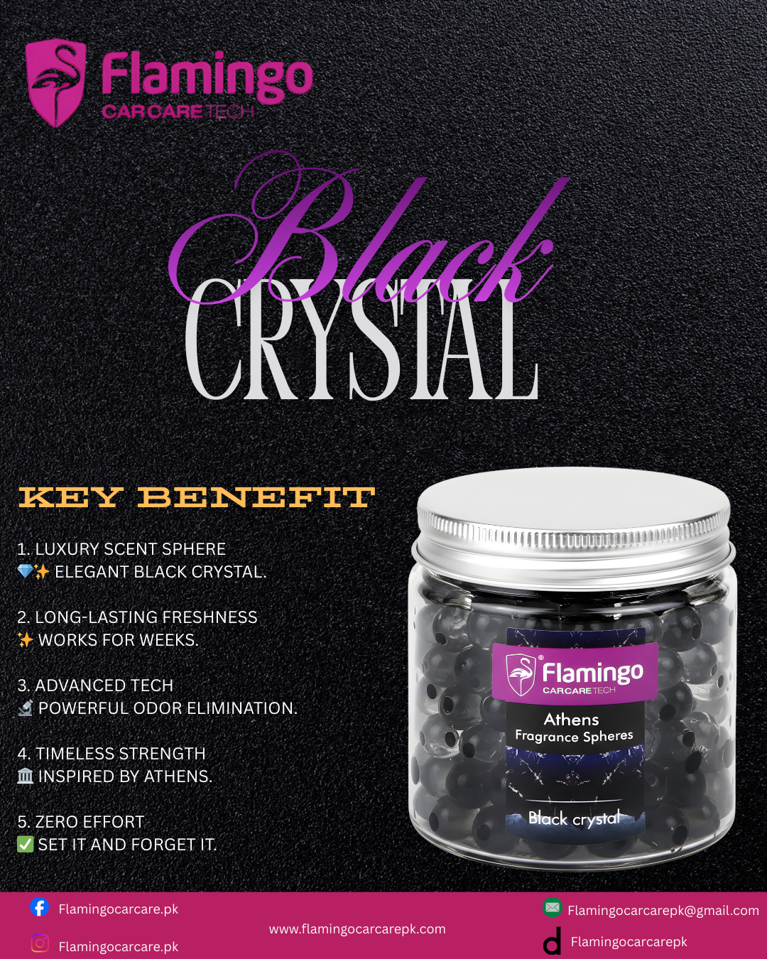 Athens Fragrance Spheres Black Crystal