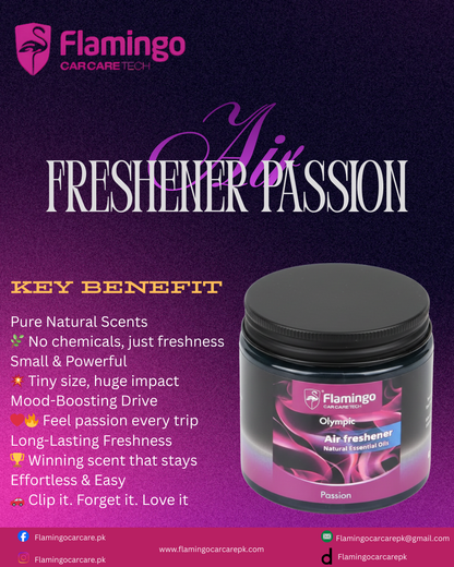 Flamingo Car Care Olympic Air Freshener Passion