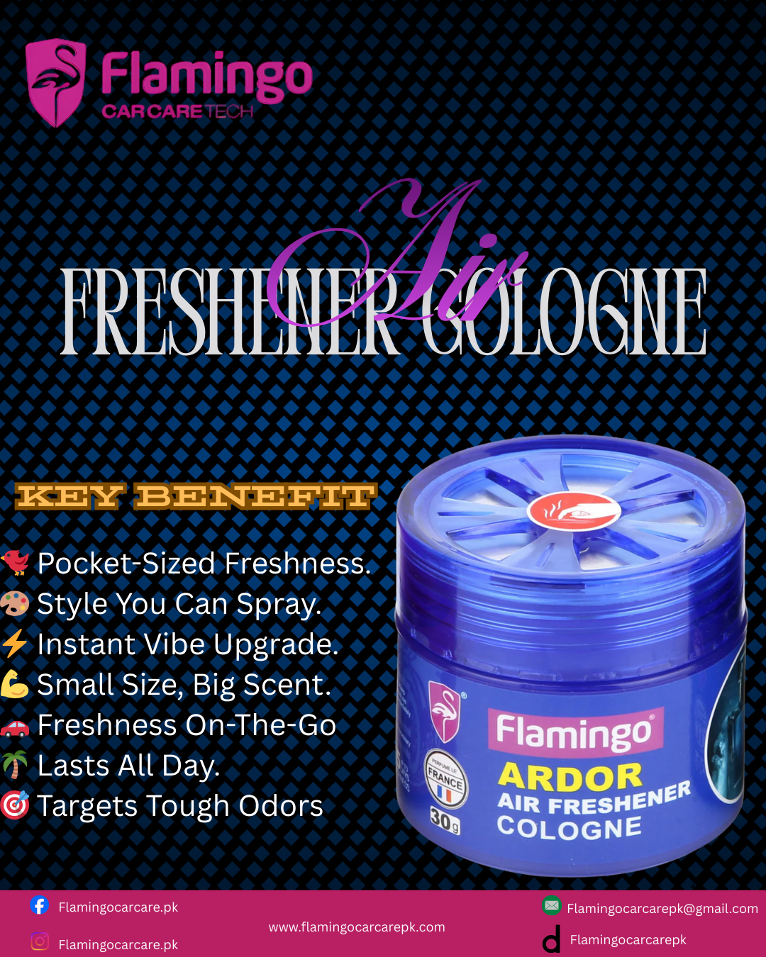 Flamingo ARDOR Air Freshener Gologne