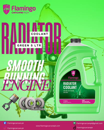 FLAMINGO LONGLIFE COOLANT GREEN 5 LTR
