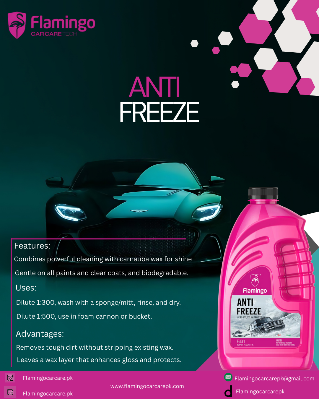 FLAMINGO ANTIFREEZE 2 LTR F331