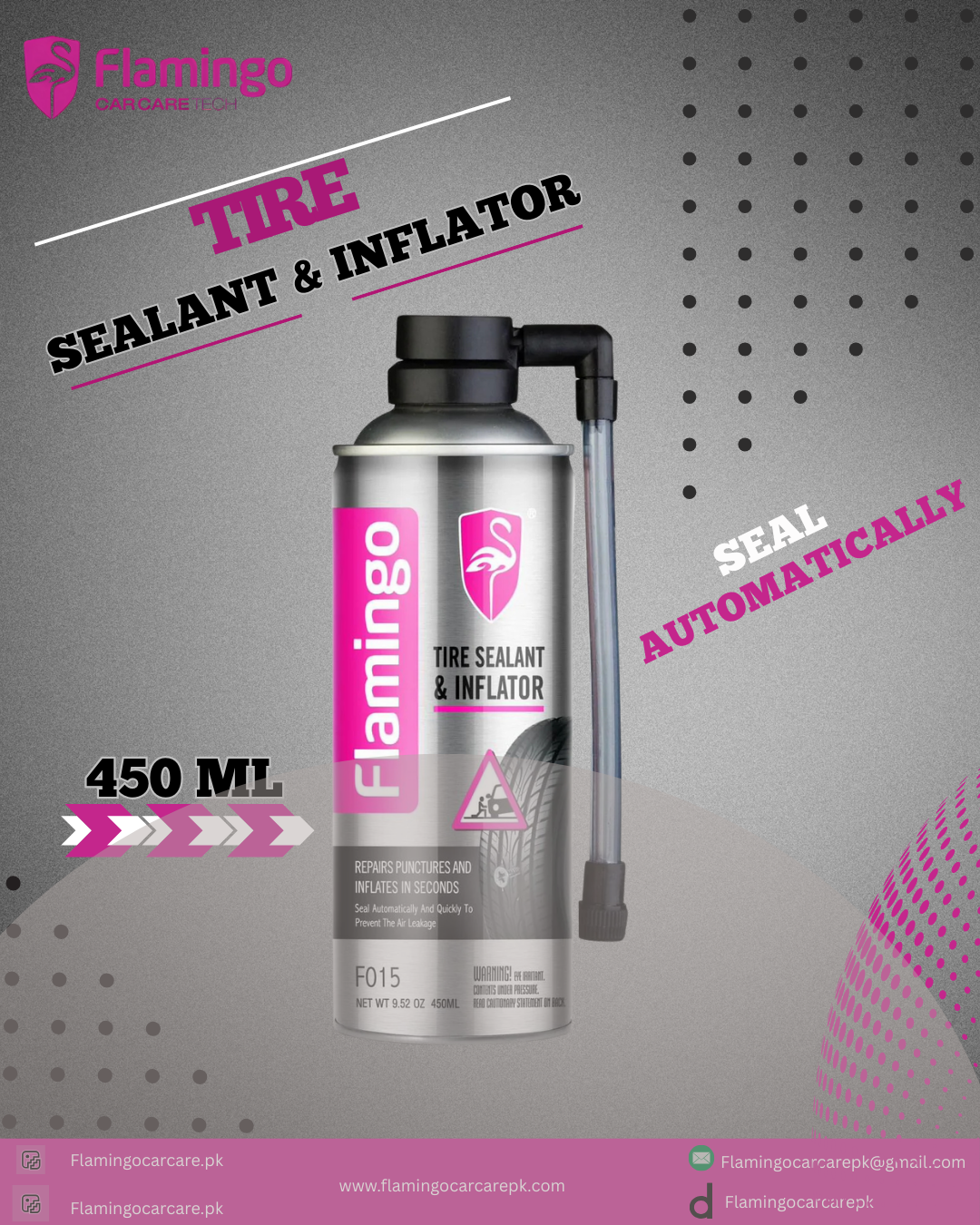 FLAMINGO TIRE SEALANT & INFLATOR