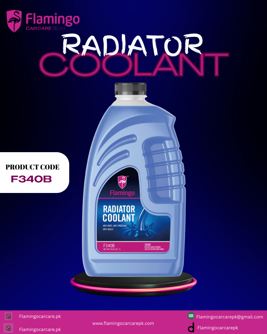 FLAMINGO LONGLIFE COOLANT BLUE 1 LTR