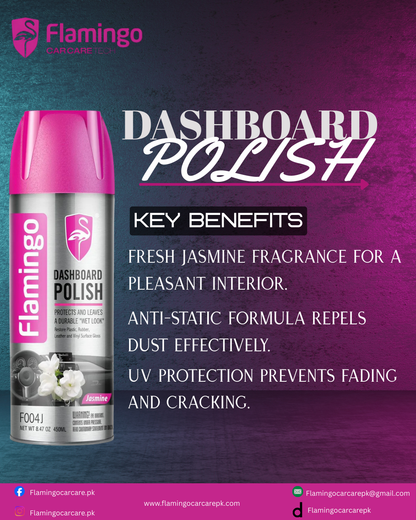 FLAMINGO DASHBOARD POLISH 450ML JASMINE