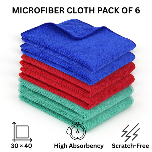 MICROFIBER CLOTH PACK OF 6