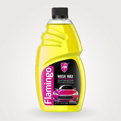 FLAMINGO CAR WASH & WAX SHAMPOO 500ML